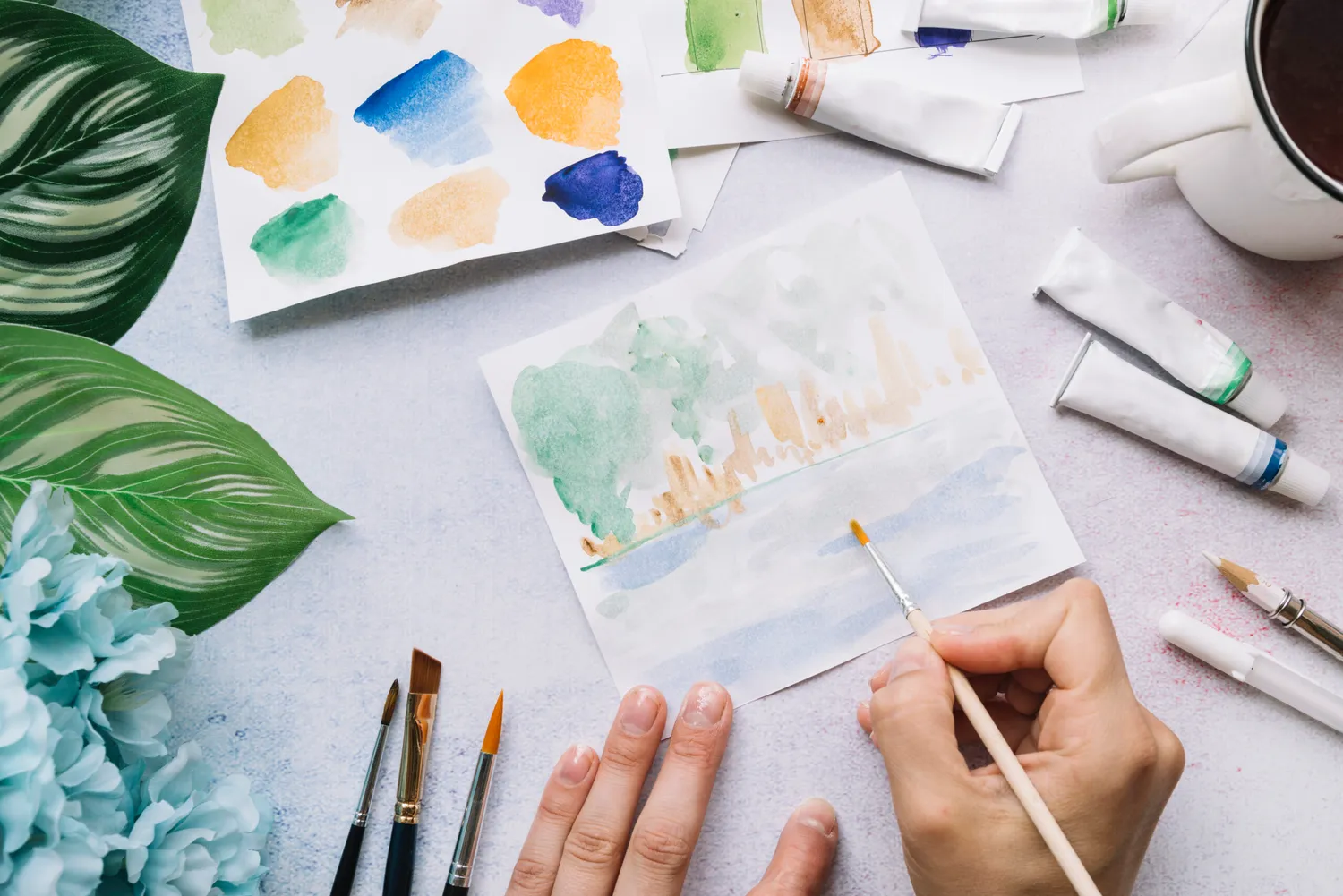 Blad & Beeld Aquarel voor Beginners e-book digitaal