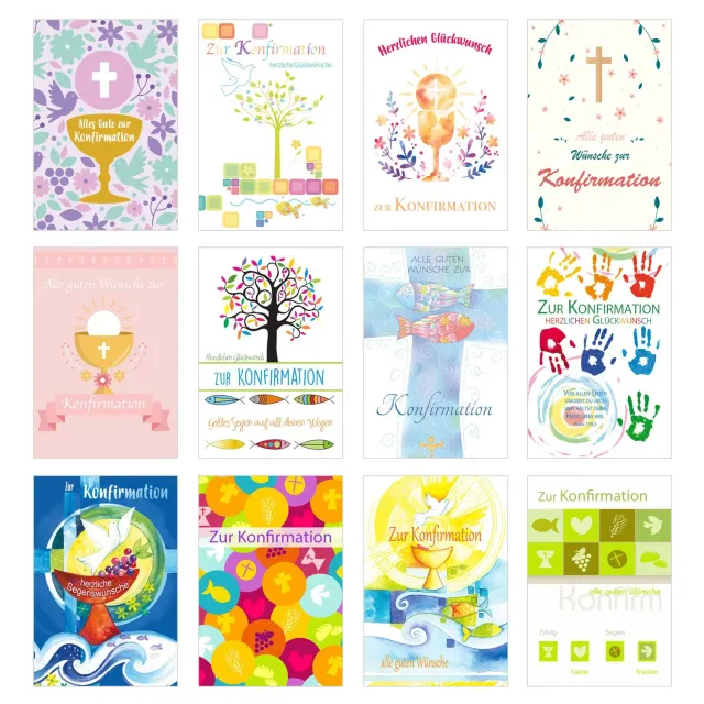 Edition Seidel 20509 confirmatiekaarten set 12 met envelop