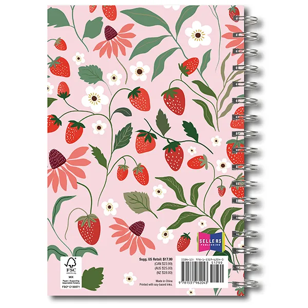 Sellers Publishing Design Essentials Strawberry Patch 2027 weekplanner 16 maanden