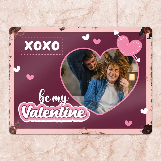 Gozi Valentijn metalen bord 40x30cm love cadeau