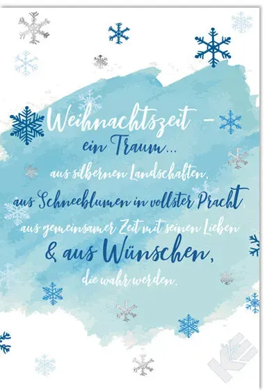 Kurt Eulzer 22-1229 kerstkaart sneeuwvlokken 1 stuk