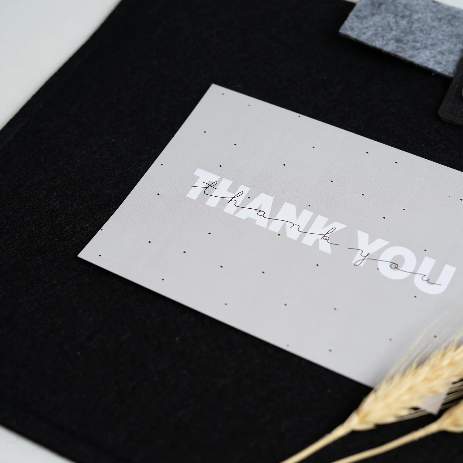 Moodz Design Thank You wenskaart A6 bedankje