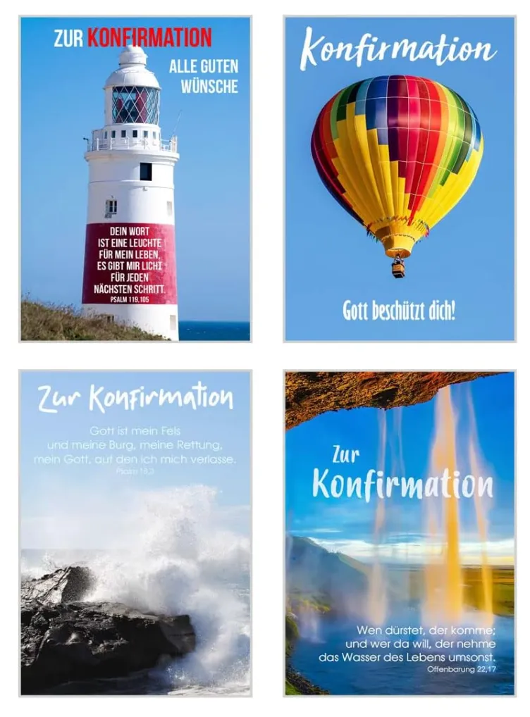 Edition Seidel 21270 confirmatiekaarten set van 6 met envelop