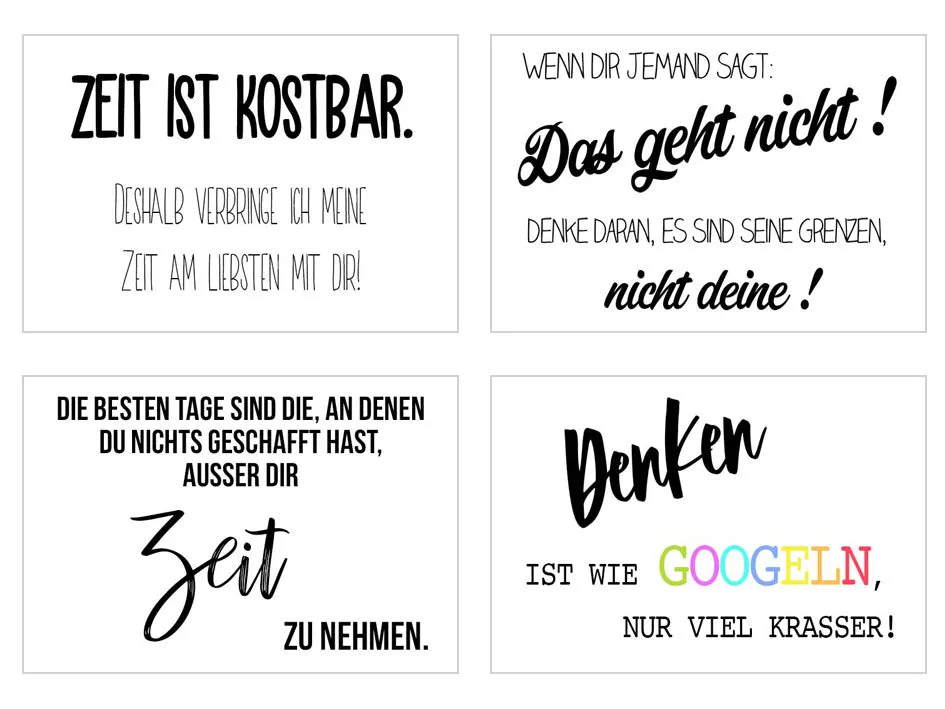Edition Seidel 20553 postkaarten leven spreuk set 25 stuks
