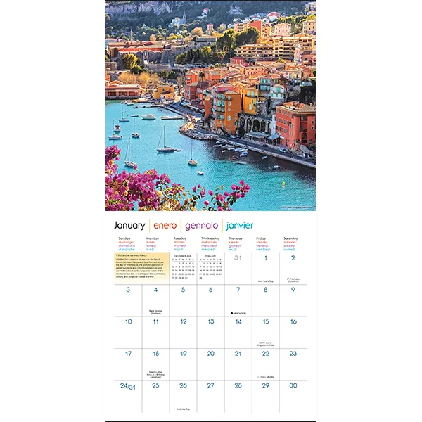 Sellers Publishing Bon Voyage 2027 wandkalender havens