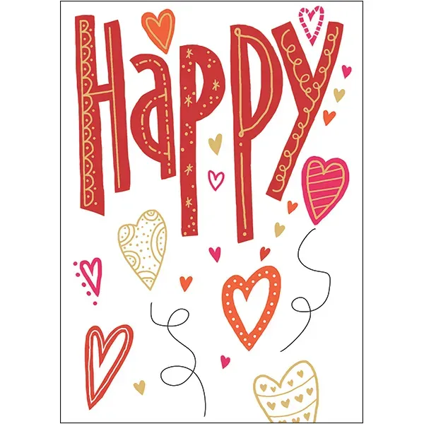 Sellers Publishing Valentine's Day V4808 valentijnskaart 4 stuks