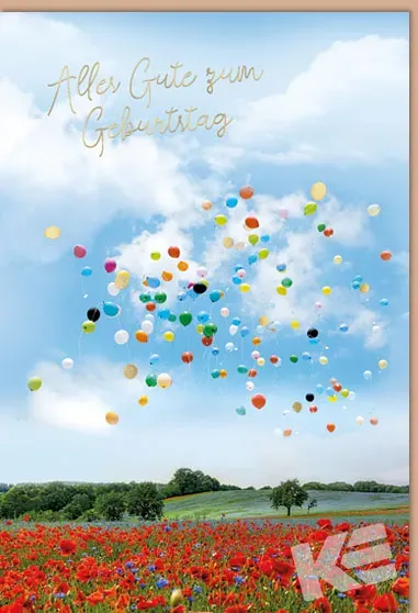 Kurt Eulzer Great Nature 51-5129 verjaardagskaart ballonnen