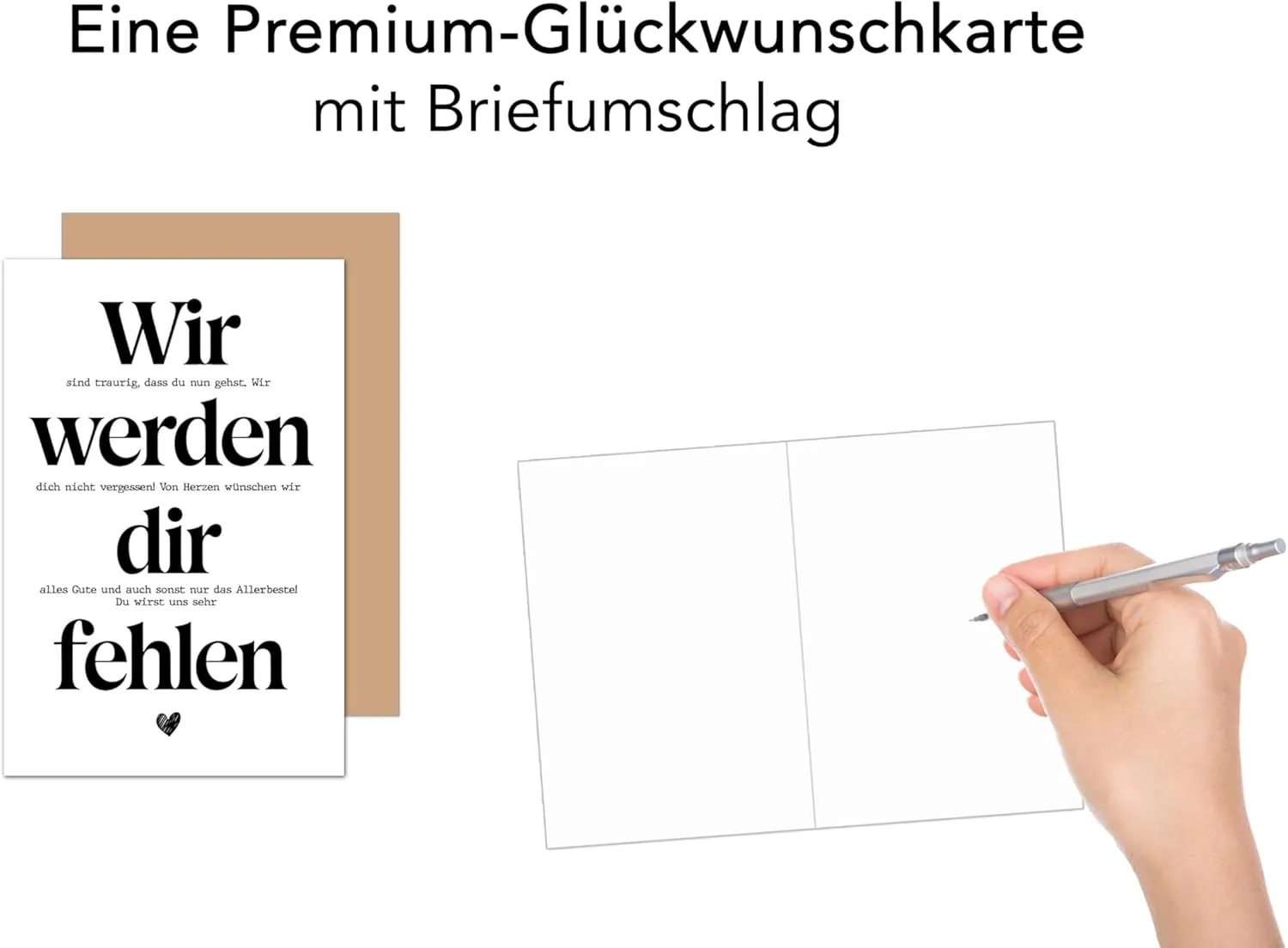 Edition Seidel Premium afscheidskaart AS153 afscheid met envelop
