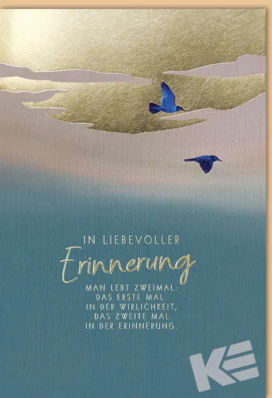 Kurt Eulzer 81-1126 troostkaart vogels wolken folie