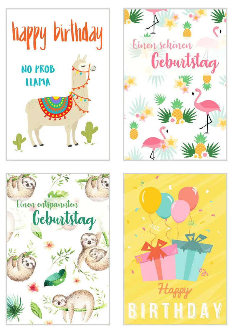 Edition Seidel 20365 verjaardagskaarten set 20 met envelop