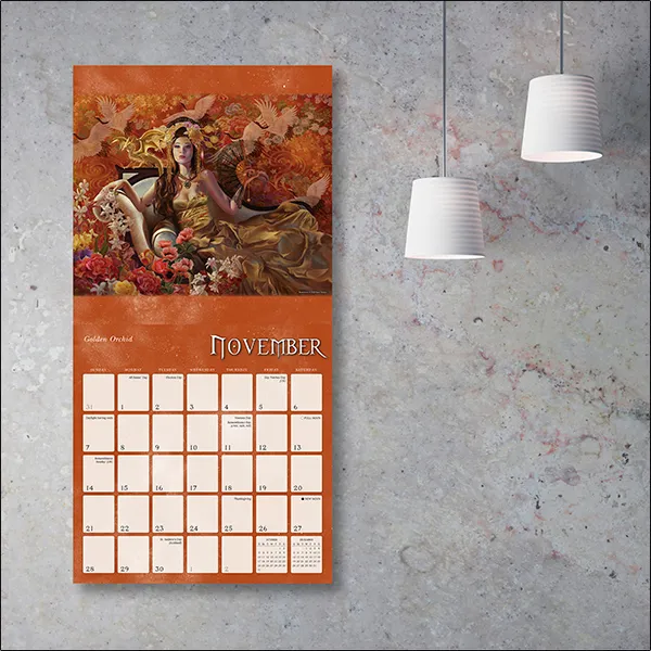 Sellers Publishing Dragon Witches 2027 wandkalender fantasy