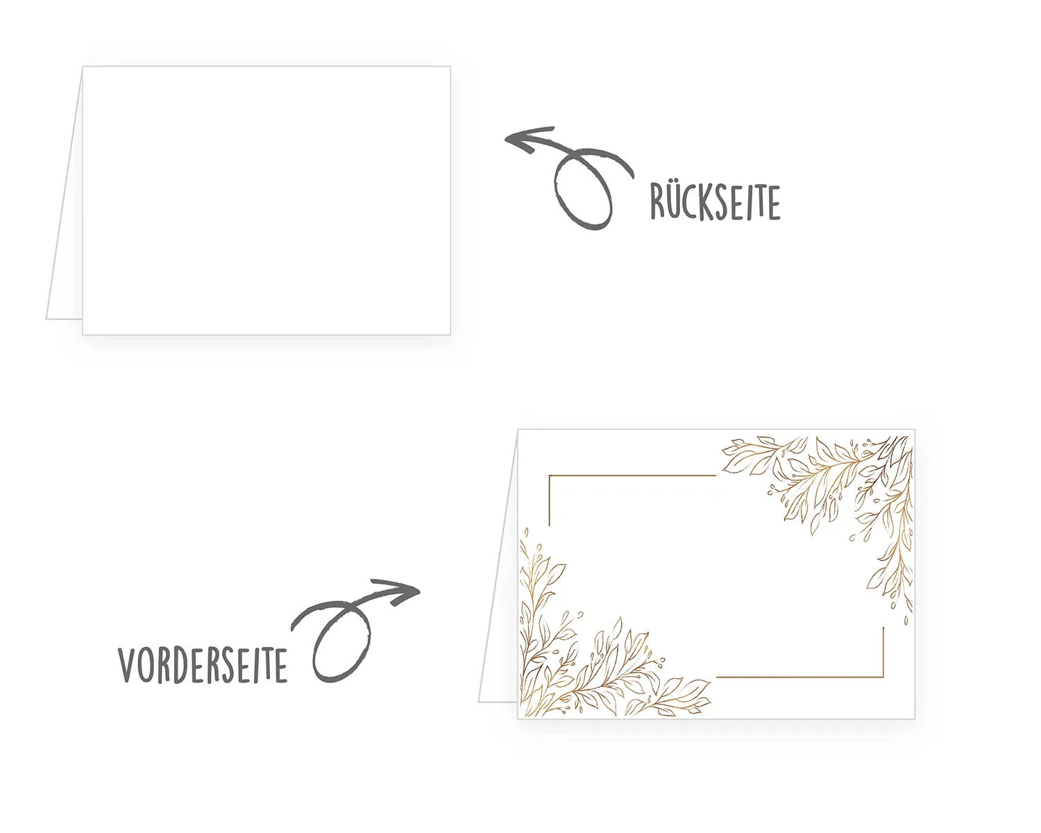 Edition Seidel 21778 tafelnamen plaatskaartjes set 50 goud
