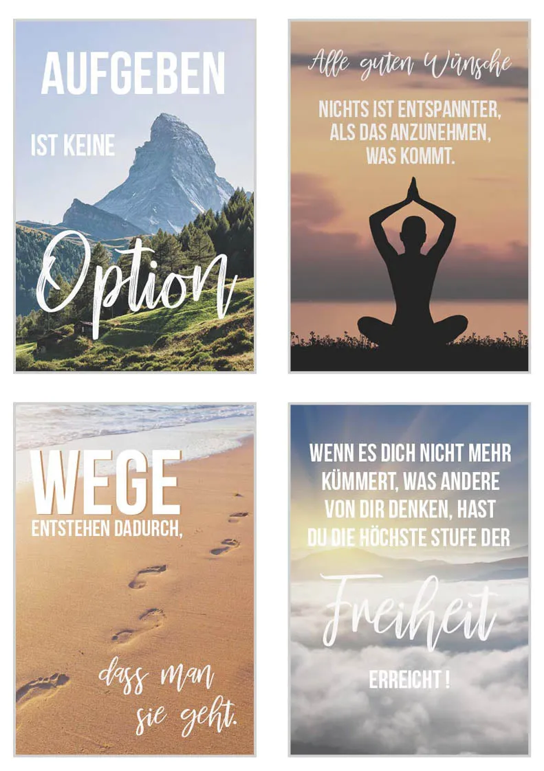 Edition Seidel Leben & Momente 20056 postkaarten set 20 spreuk
