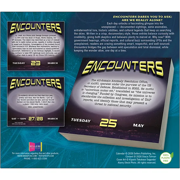 Sellers Publishing Encounters 2027 scheurkalender UFO