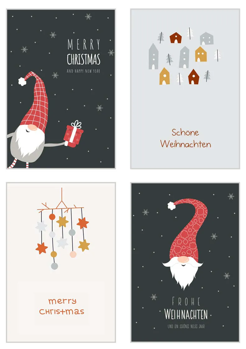Edition Seidel 21109 kerstkaarten set 20 stuks met envelop luxe