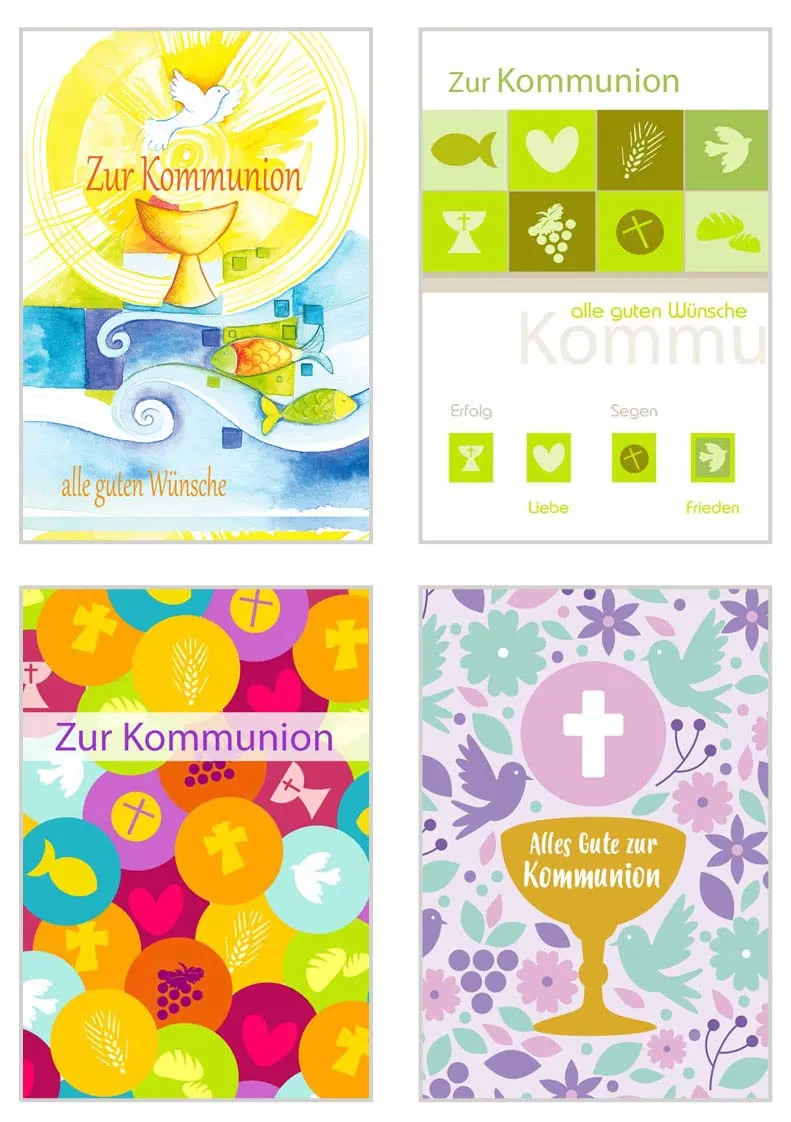Edition Seidel 21255 communiekaarten 12 stuks met enveloppen