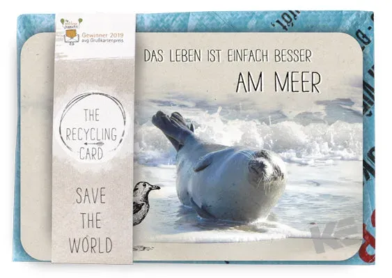 Kurt Eulzer The Recycling Cards 87-0025 kaart zee A5
