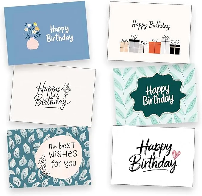 Edition Seidel 27722 verjaardagskaarten postkaarten set 25 mat