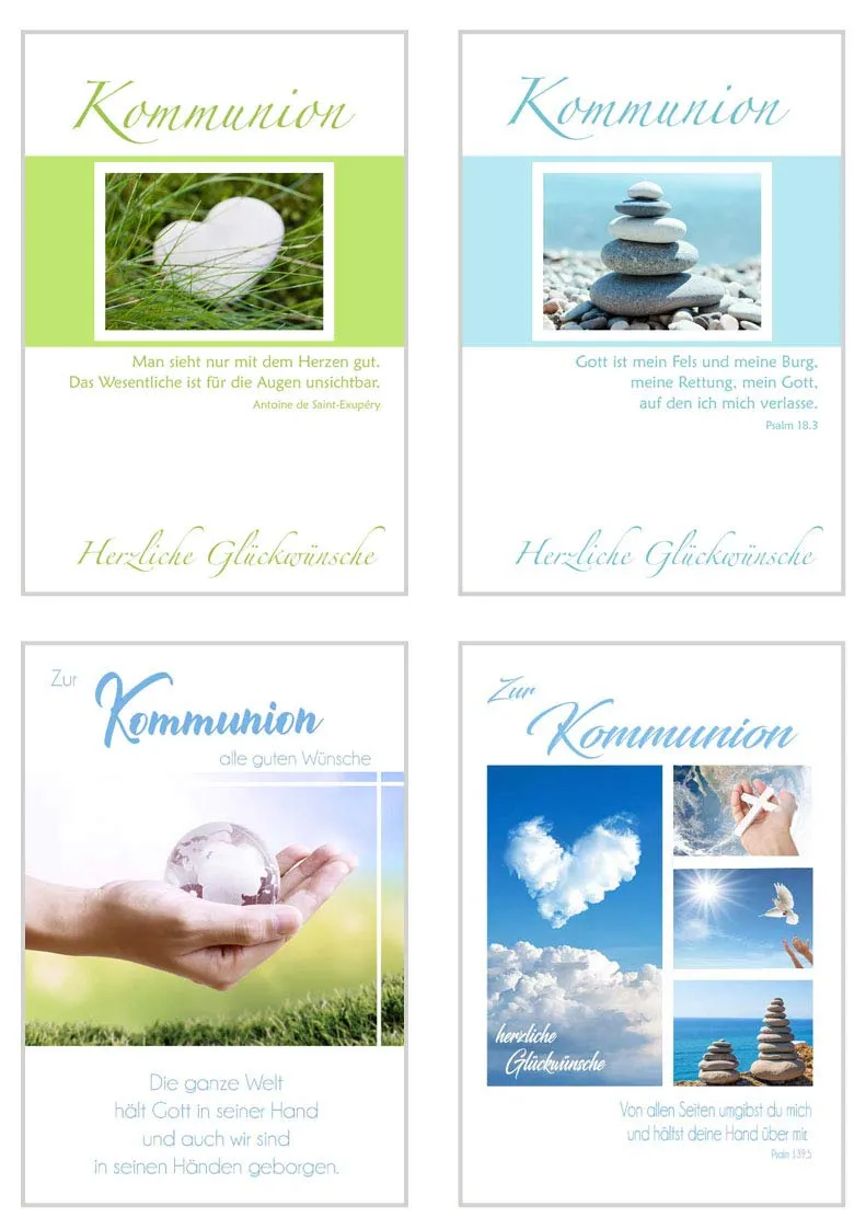 Edition Seidel 20515 communiekaarten set 12 stuks premium