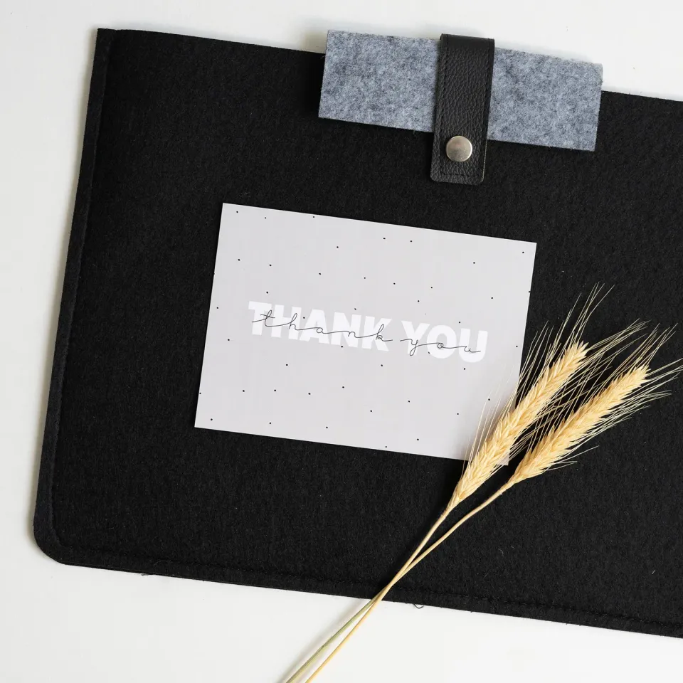 Moodz Design Thank You wenskaart A6 bedankje