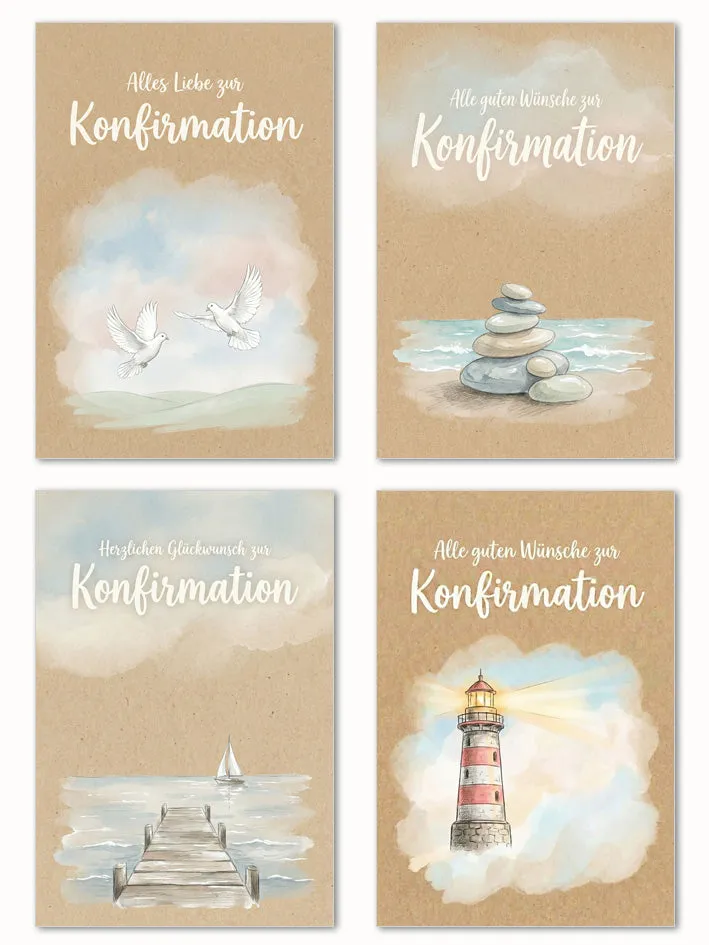 Edition Seidel confirmatiekaarten 32281 set 12 stuks