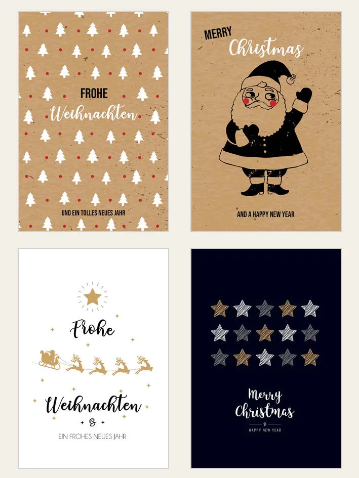 Edition Seidel 20670 kerstkaarten set 30 kerstmotieven