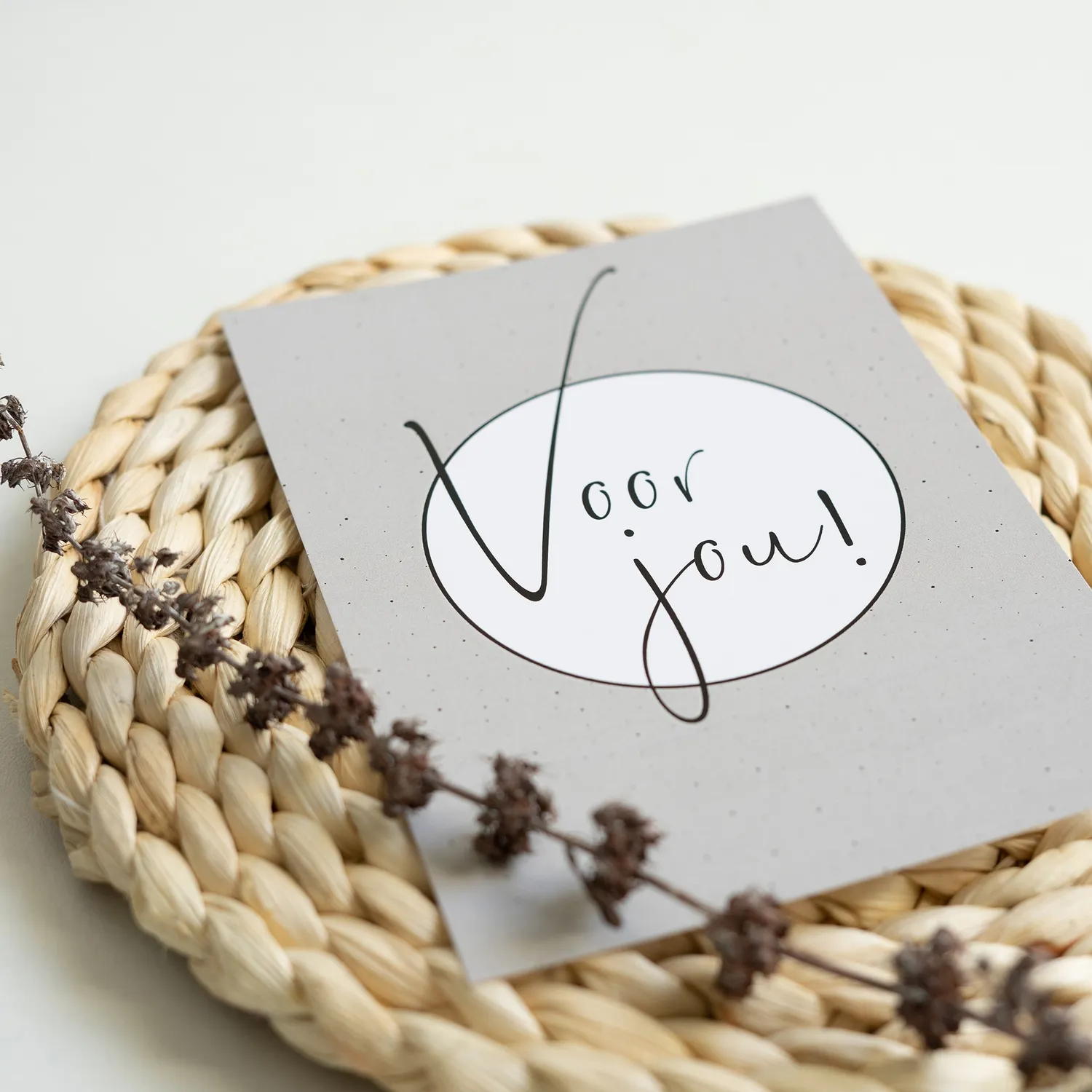 moodz design Voor jou kaart A6 attentie
