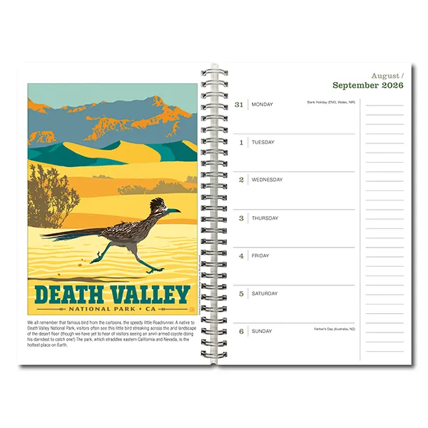 Illustrated National Parks 2027 weekplanner 16 maanden