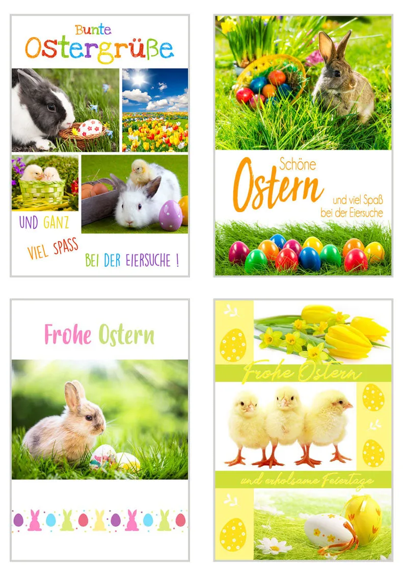 Edition Seidel 20529 paaskaarten set 12 met envelop