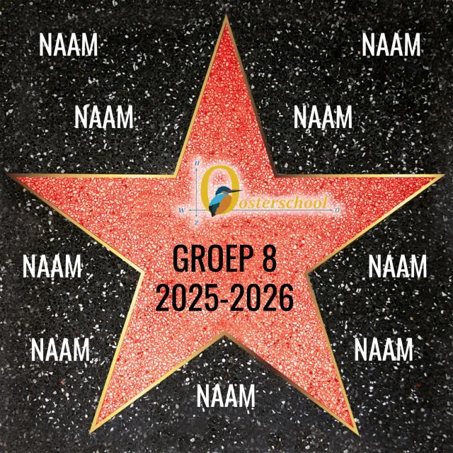Gozi Oosterschool stoeptegel template persoonlijk buiten