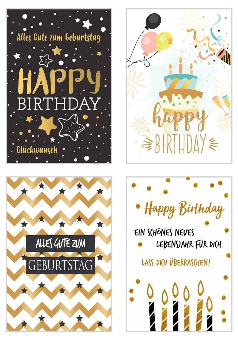 Edition Seidel 20532 verjaardagskaarten set 20 stuks envelop