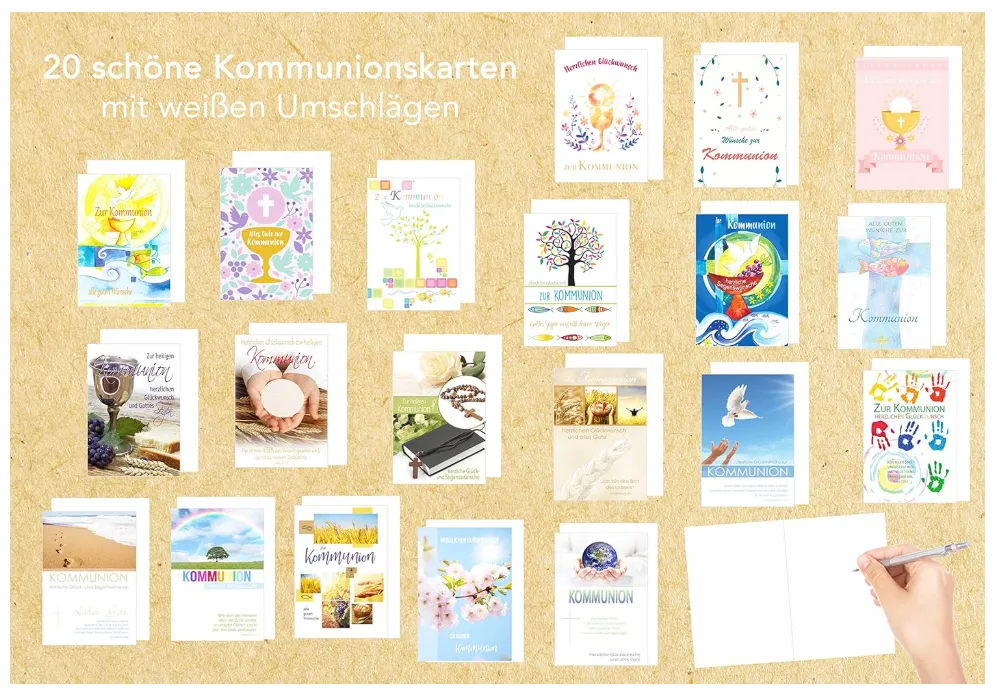Edition Seidel communiekaarten 21254 set 20 stuks met envelop