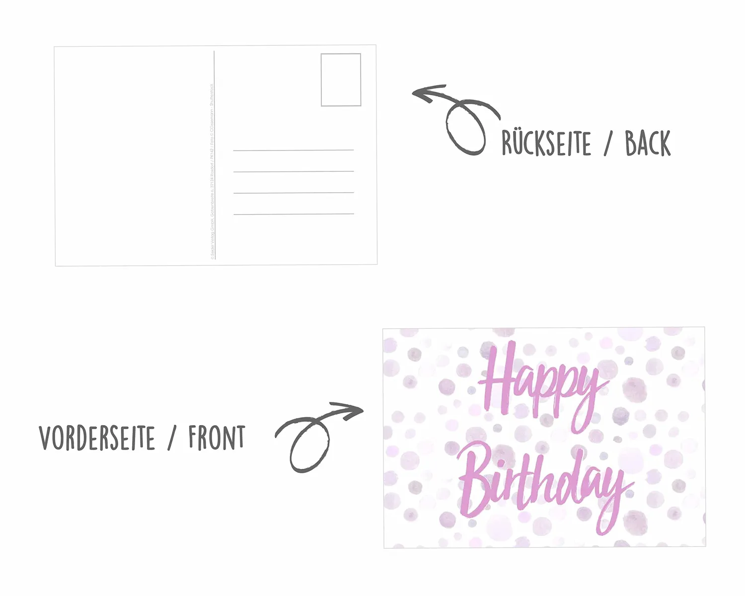 Edition Seidel 21221 verjaardagskaarten postkaarten set 20