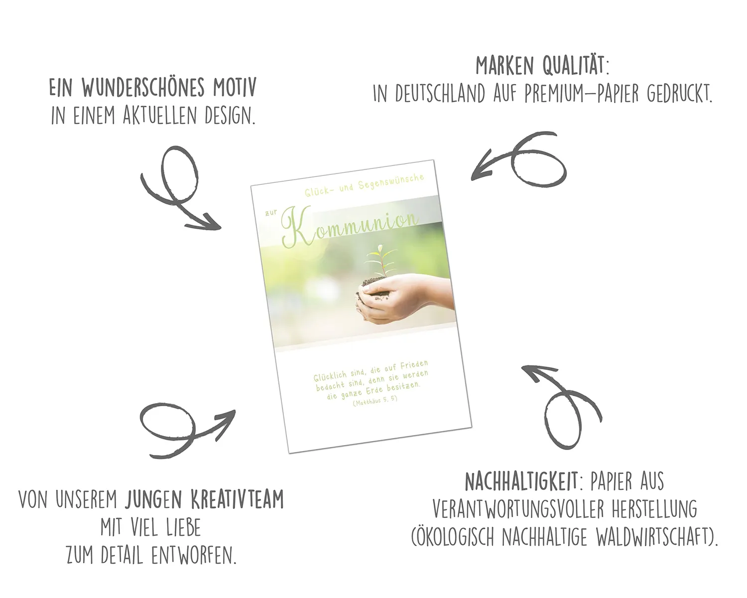 Edition Seidel KO285 SW023 Communiekaart met Envelop Neutraal