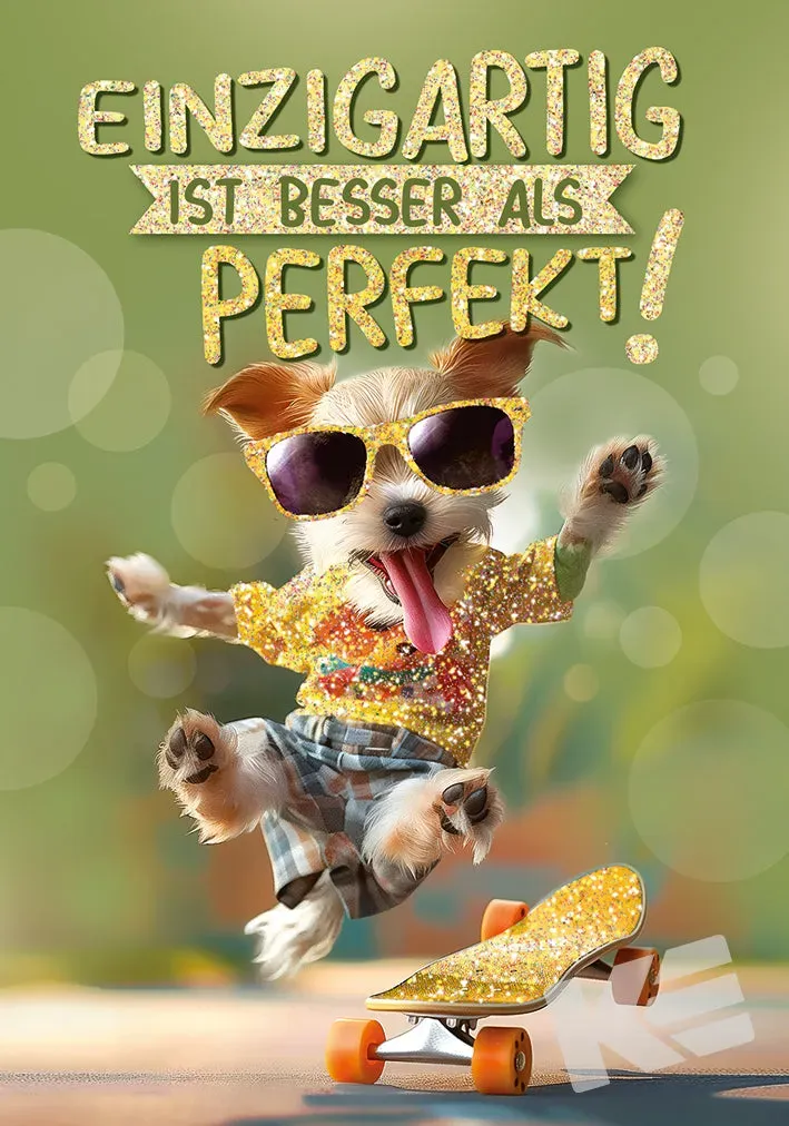 Kurt Eulzer Bitte Lächeln 30-0030 postkaarten 10 stuks hond glimmer
