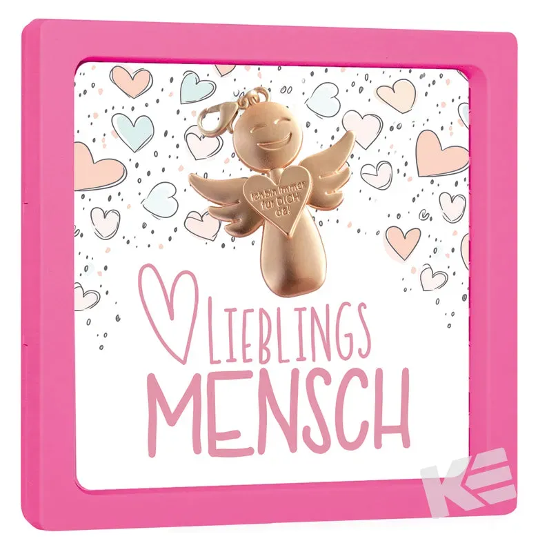 Kurt Eulzer 01-0240 beschermengel kaart roze 2 stuks