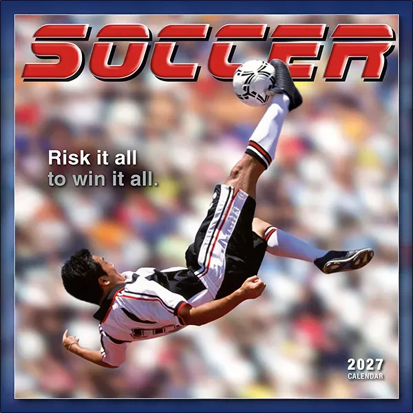 Sellers Publishing Soccer 2027 Wandkalender Voetbal