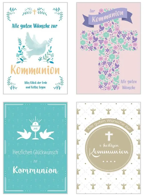 Edition Seidel 20516 communiekaarten set 24 met enveloppen