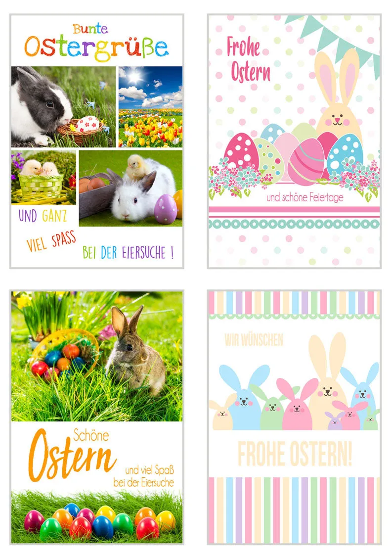 Edition Seidel 20165 paaskaarten 12 stuks met envelop vrolijk