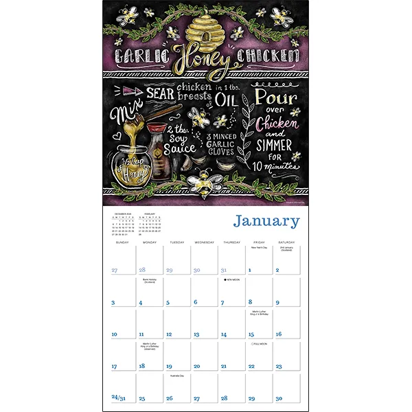 Sellers Publishing Cooking With Love 2027 wandkalender krijt