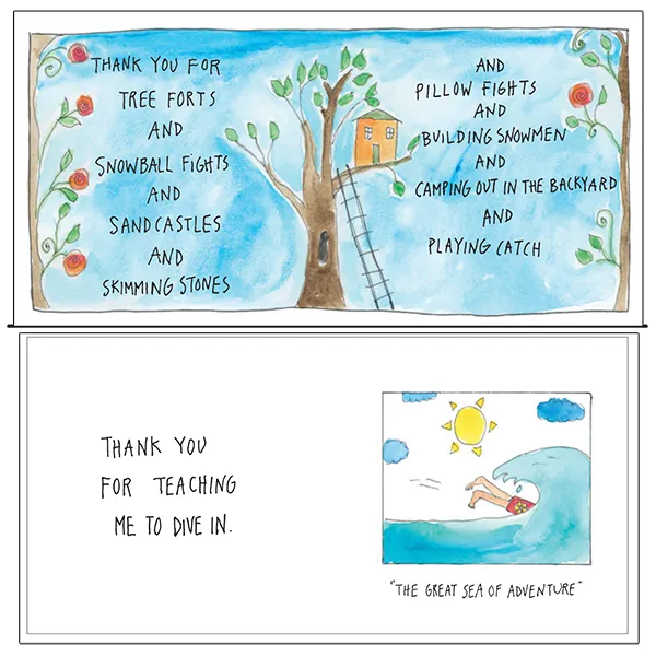 Sellers Publishing Thank You Dad wenskaart vaderdag