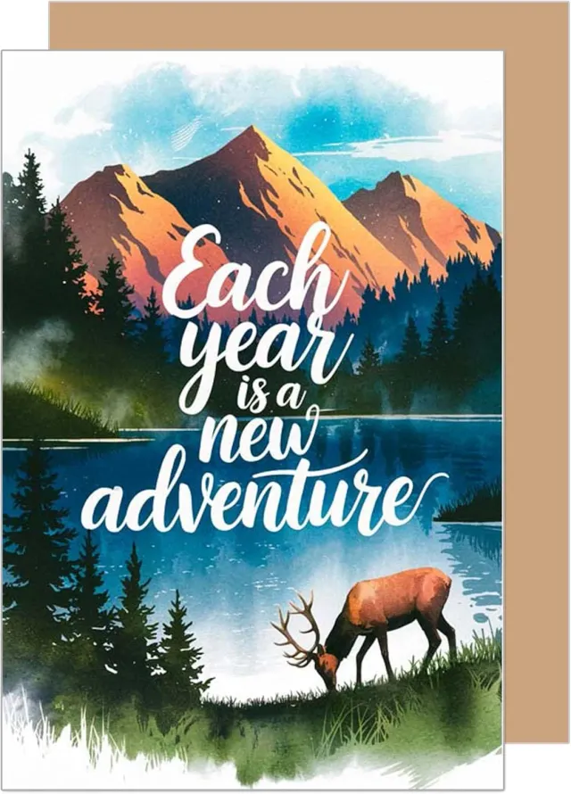 Edition Seidel G3696 Verjaardagskaart Natuur Avontuur met Envelop