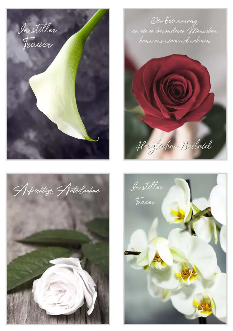 Edition Seidel 21252 rouwkaarten met envelop set 20 stuks