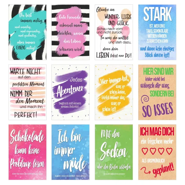 Edition Seidel 20008 spreukenkaarten set 12 liefde