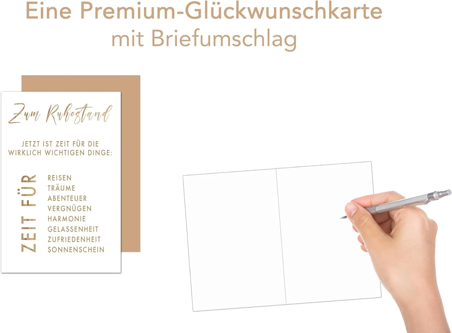 Edition Seidel R138 wenskaart pensioen met envelop