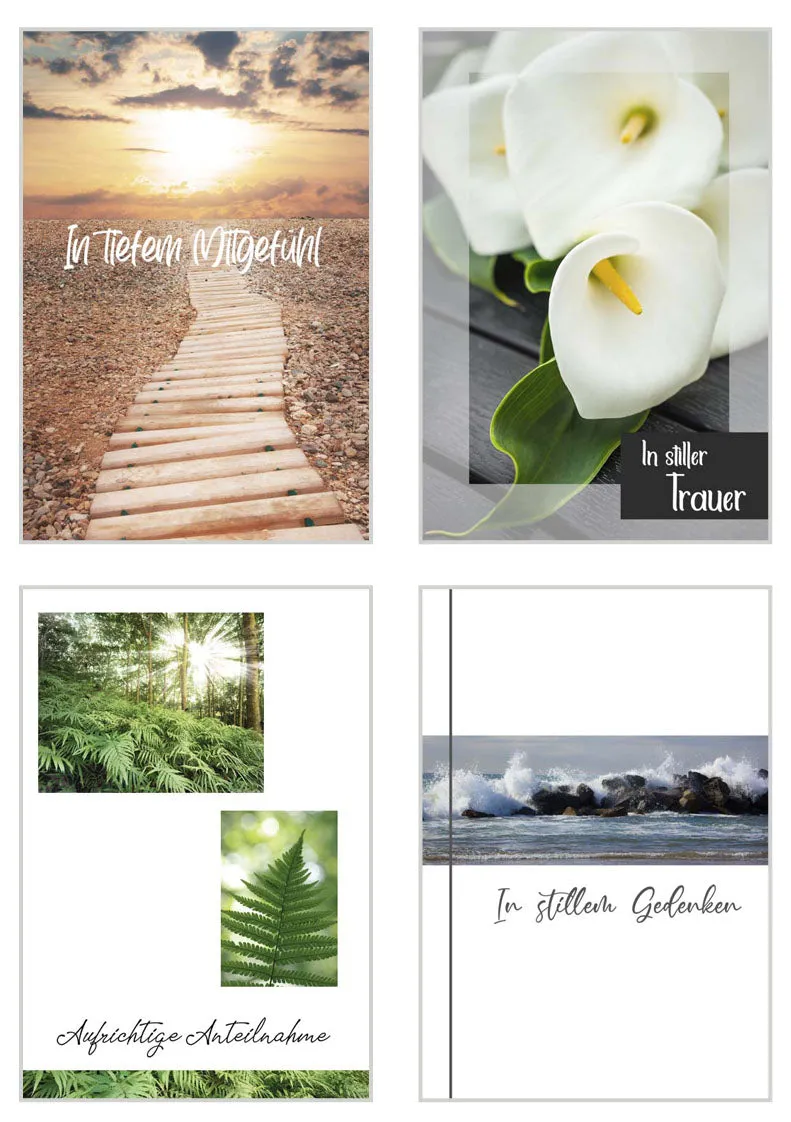 Edition Seidel rouwkaarten 20847 set 20 met envelop
