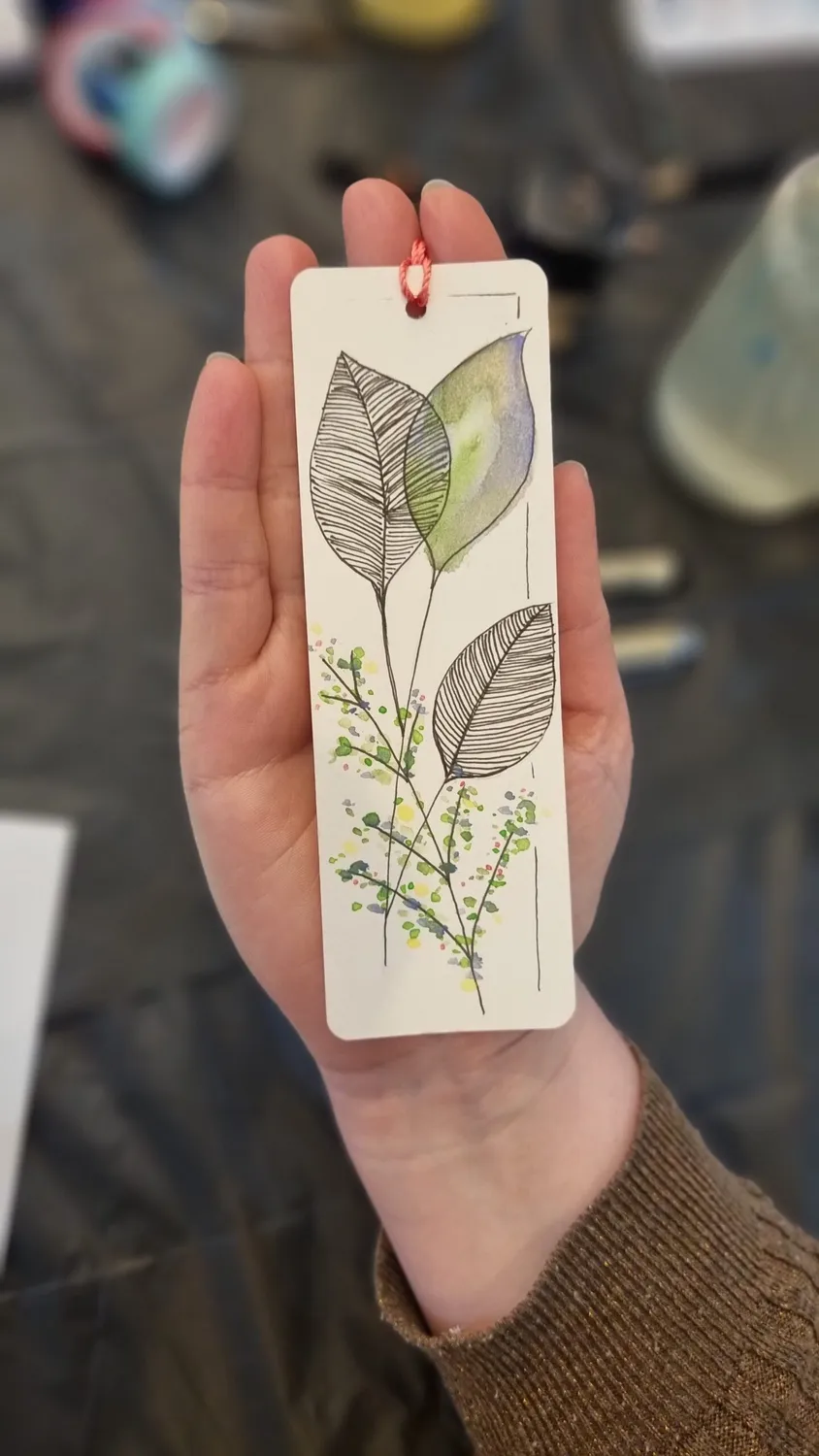 Blad & Beeld Aquarelkaarten & Boekenleggers workshop