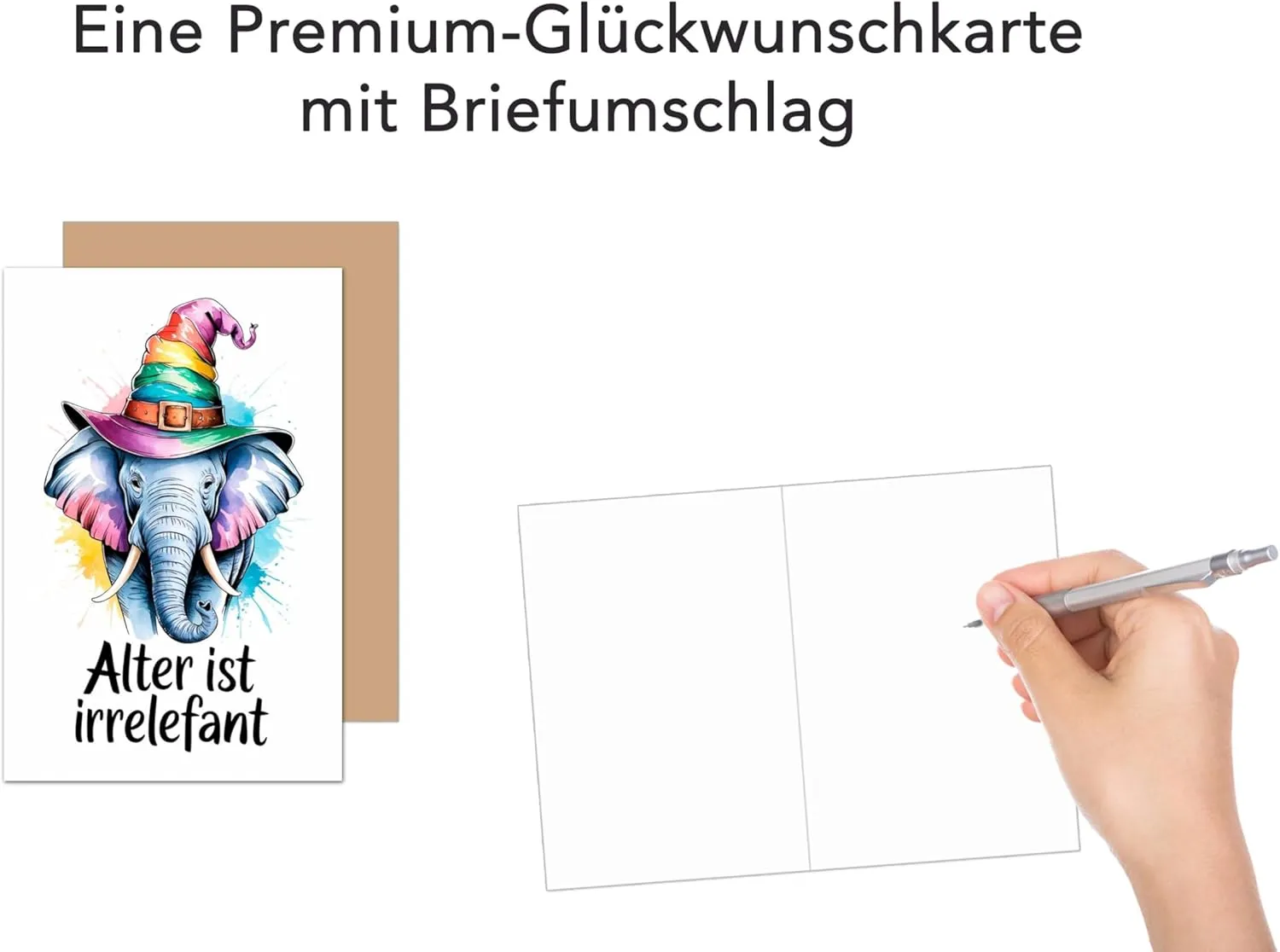 Edition Seidel G3711 SW025 verjaardagskaart olifant humor