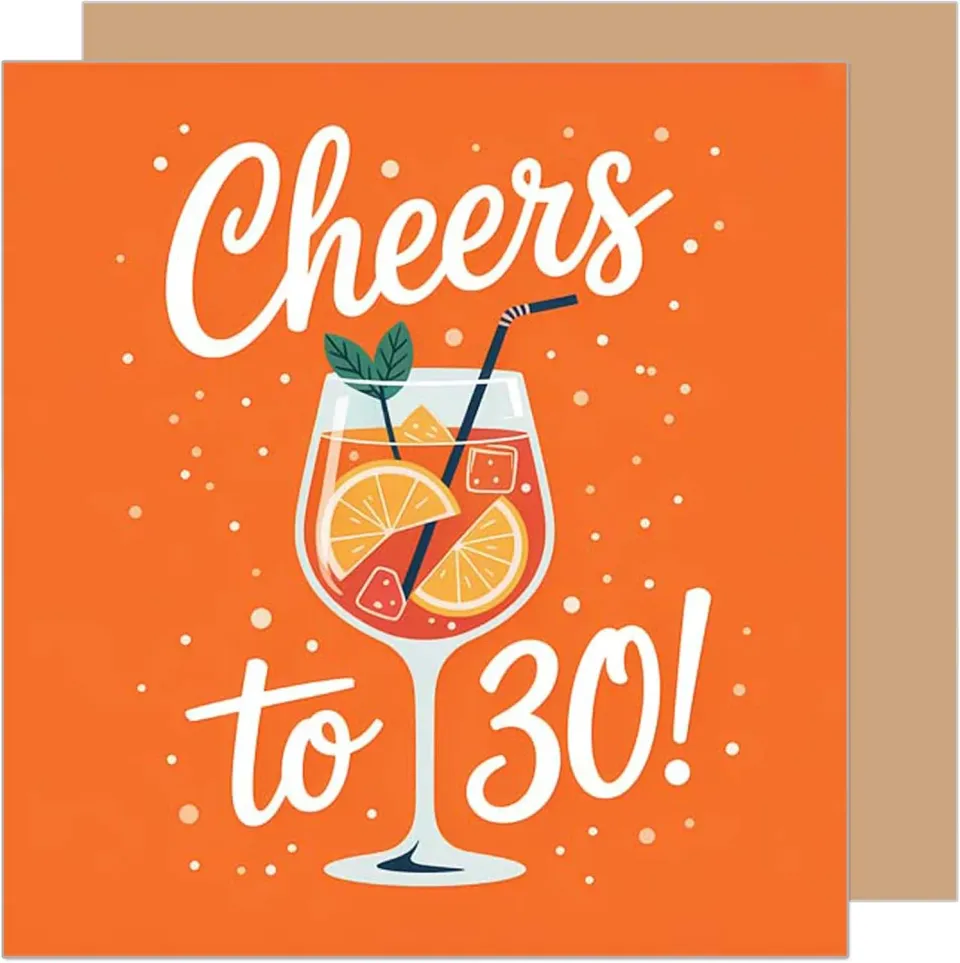 Edition Seidel GQ513 SW025 verjaardagskaart 30 jaar vierkant met envelop