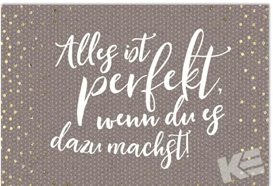 Kurt Eulzer Spruchreif 40-0205 wenskaart goud stippen